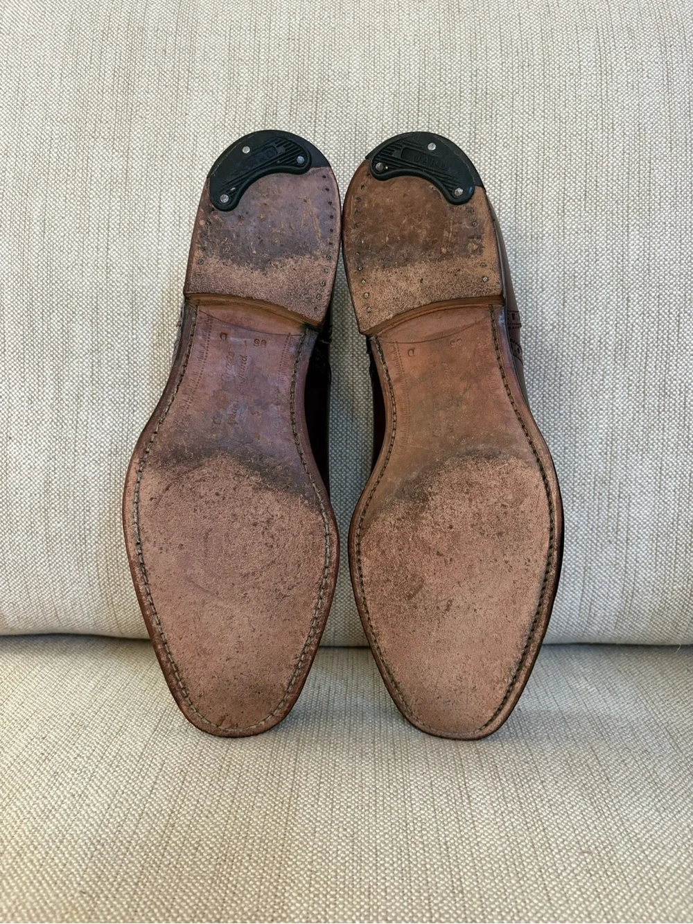 Church's Custom Made Diplomat Burgundy Brown Cap Toe Oxford Dress Shoe US 8.5D